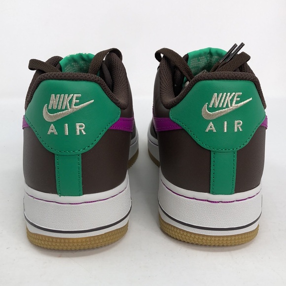 Nike Mens Air Force 1 ‘07 Baroque Brown Vivid Purple IM2368-237 Sneakers-Size 8 - Picture 5 of 16
